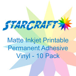 StarCraft Inkjet Printable Heat Transfer Vinyl for Dark Materials